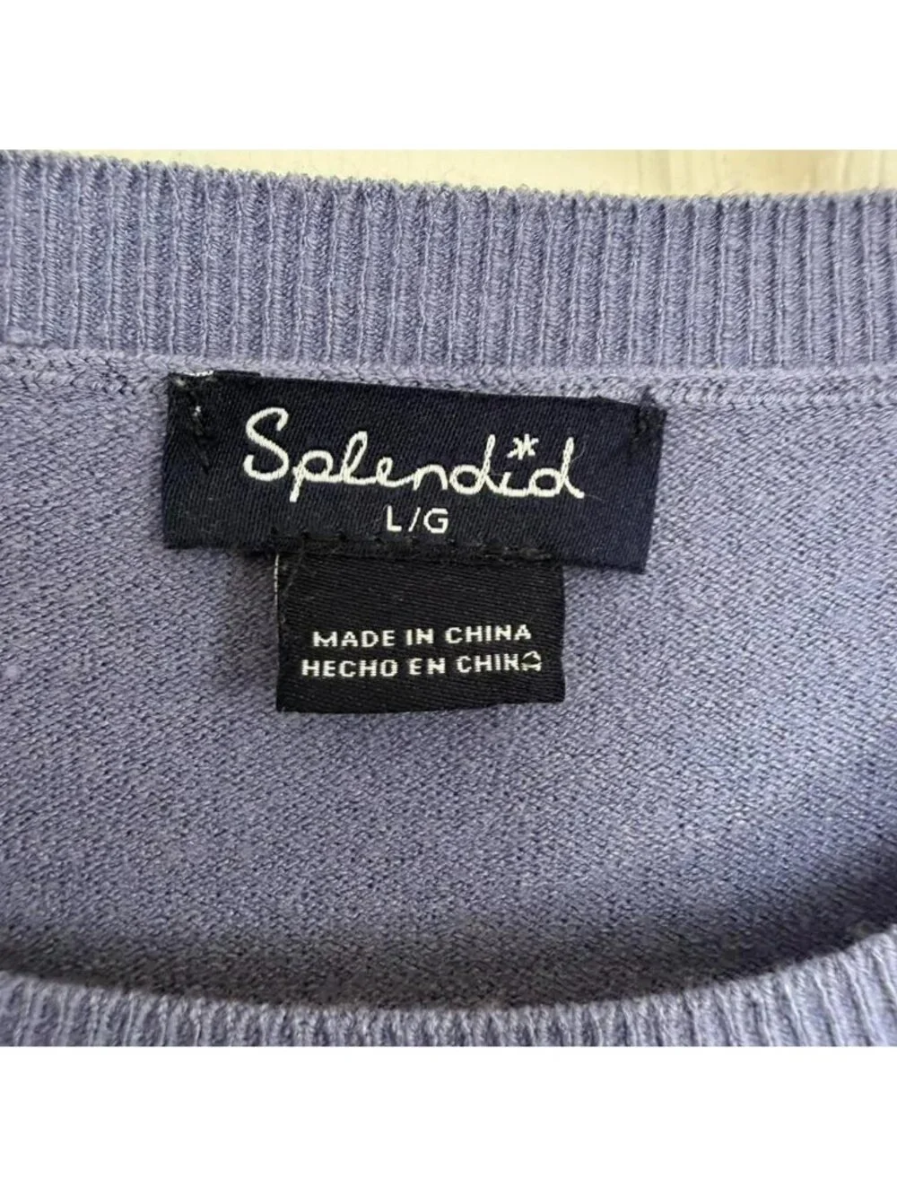 Splendid Purple Oversized Knit Sweater - Picture 5 of 5